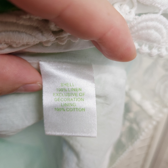 Lilly Pulitzer Sherman Linen Tunic Dress In Gator Alley Size L Blue Green Leaf‎ - Picture 5 of 6